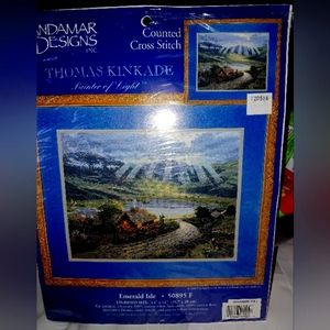 Designs Counted Cross Stitch KIt, Thomas Kinkade 'Emerald Isle Irish'  ** NWT **
